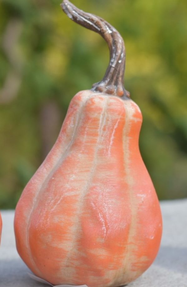 Orange Pear shaped pumpkin ornaments